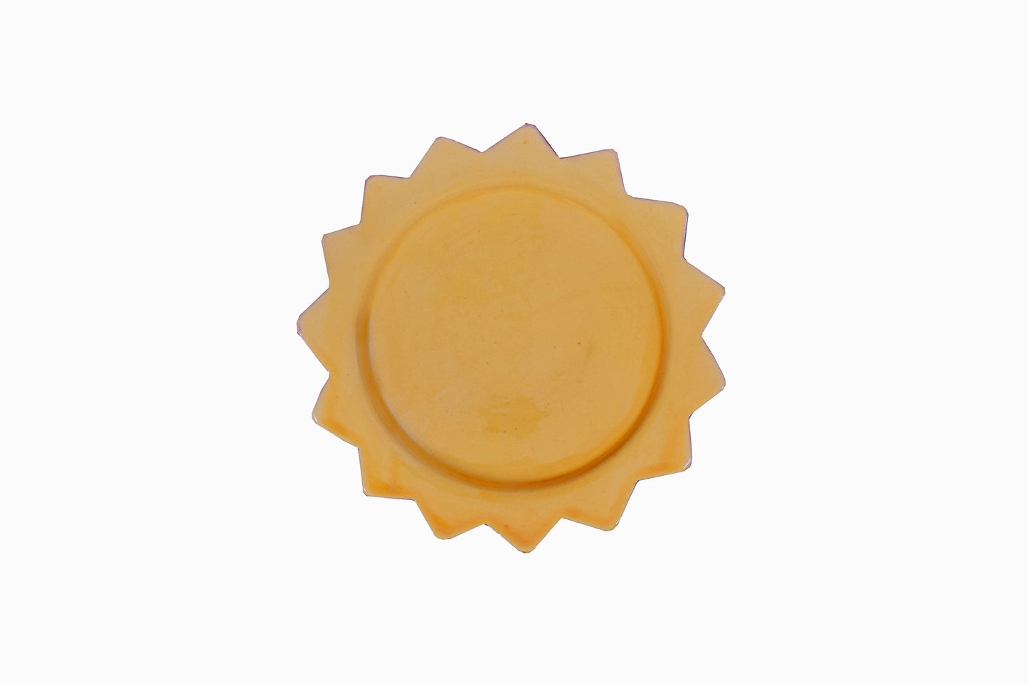 Assiettes soleil jaune 21,5 cm (Lot de 2)