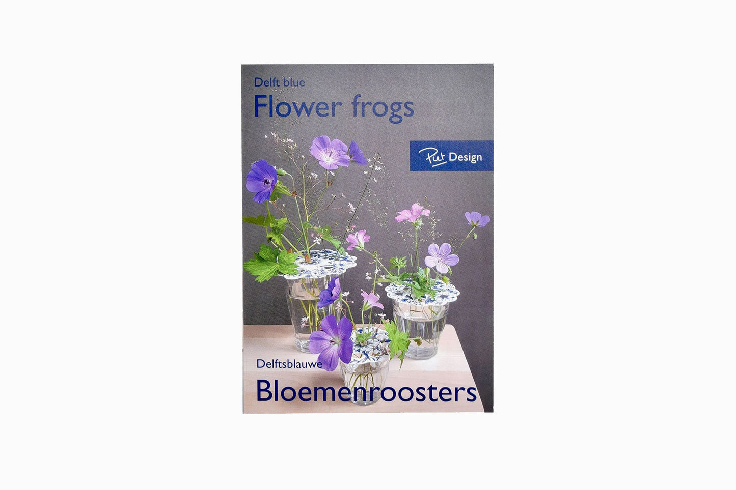Delft flat pack paper flower frogs