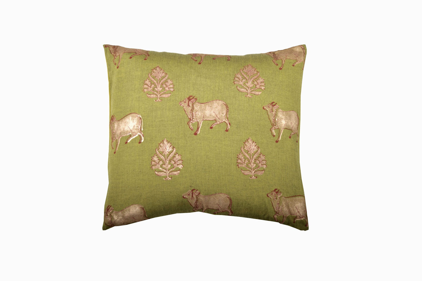HOLY COW SQUARE GREEN CUSHION