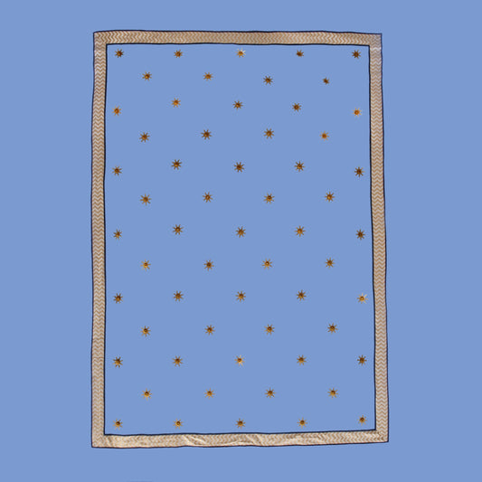 Pavilion 1.5m Wall - Gold Star - Celeste Blue