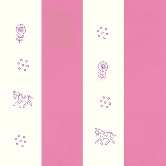 Children's Wall - Shimla - Cream & Pink