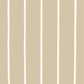 Striped - Cream & Taupe