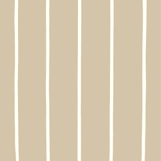 Striped - Cream & Taupe